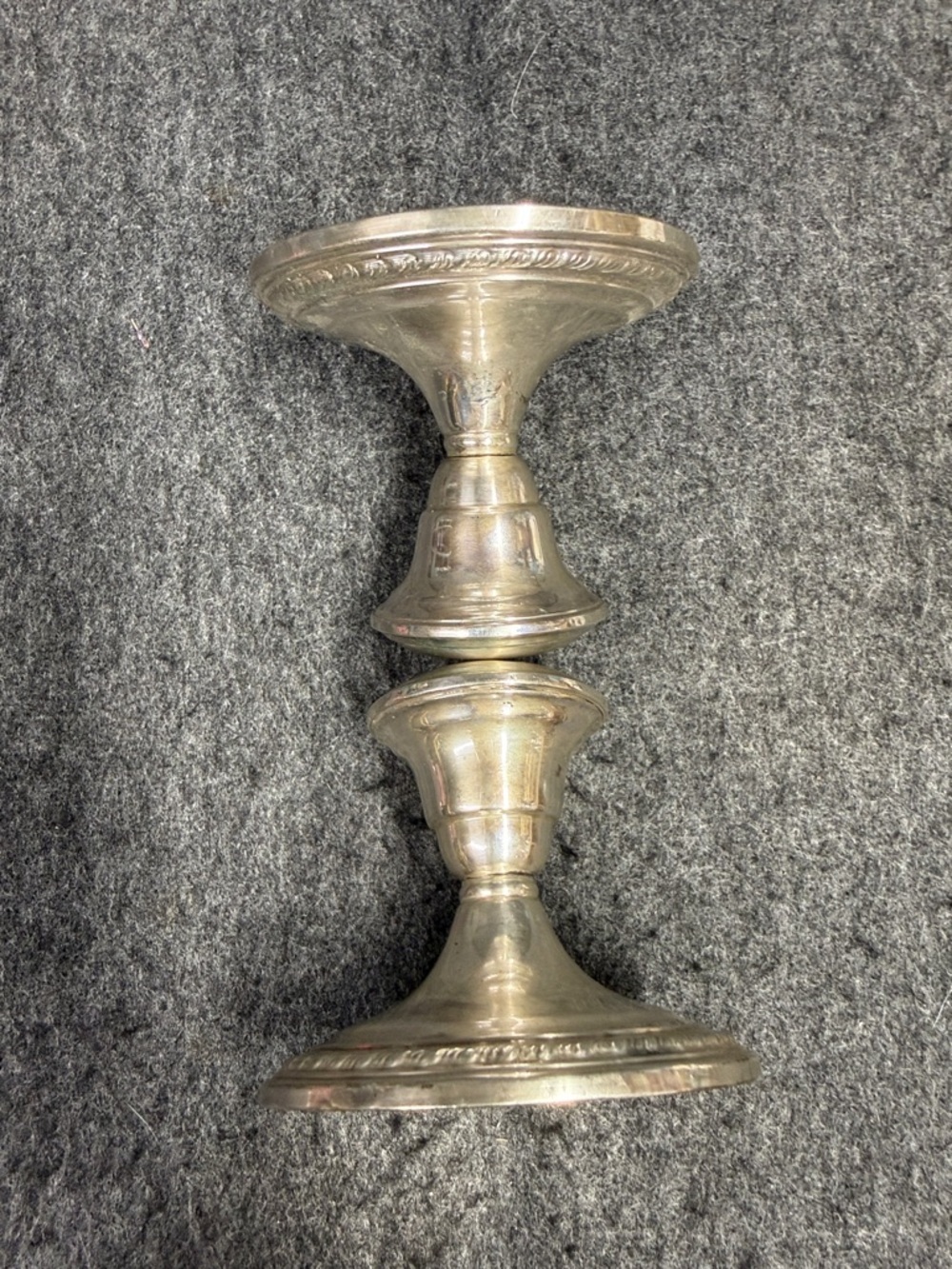 La Pierre Sterling Vintage Pair of Silver Decorative Candle Holders - Picture 5 of 15